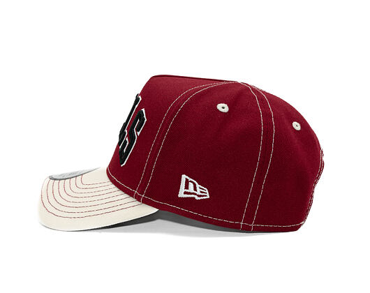 Kšiltovka New Era - NBA City Icon 9FORTY A-Frame - Chicago Bulls - Cardinal / Cream