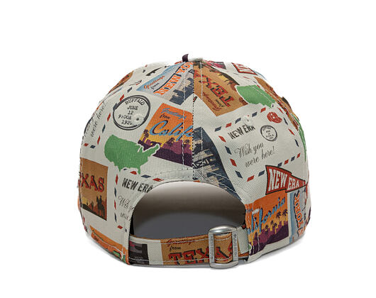 Dětská Kšiltovka New Era - Branded Location Print 9FORTY - Stone
