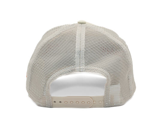 Kšiltovka New Era - MLB Outline 9FORTY A-Frame Trucker - NY Yankees - Cream / Orange