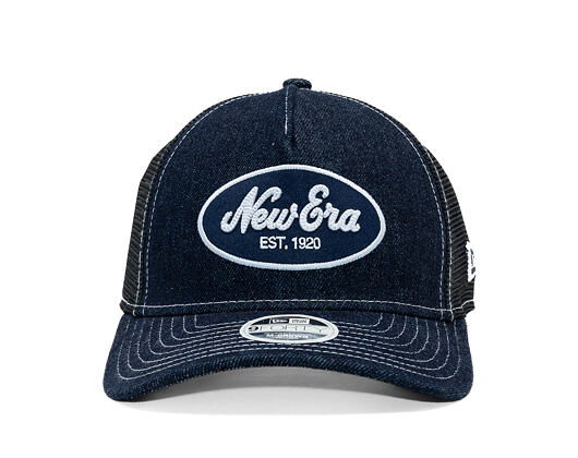 Dámská Kšiltovka New Era - Branded Denim Oval Logo 9FORTY M-CROWN A-Frame Trucker - Navy