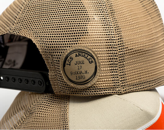 Dětská Kšiltovka New Era - Branded Location Patch 9FORTY A-Frame Trucker - Stone