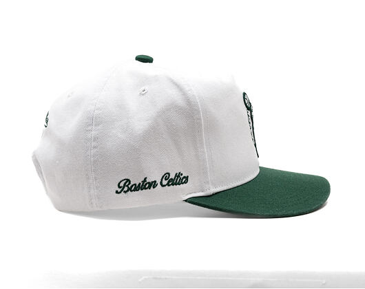 Kšiltovka Mitchell & Ness - NBA - Side Script - Boston Celtics - White/Green
