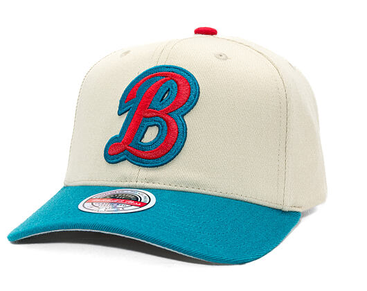 Kšiltovka Mitchell & Ness - NBA - First Letter - Chicago Bulls - Sand/Blue