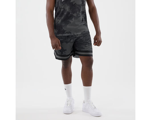 Kraťasy New Era - Branded Print Mesh Shorts - Black