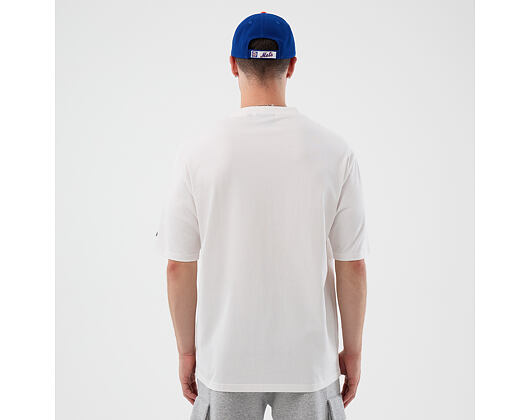 Triko New Era - MLB Script Oversized Tee - NY Mets - White