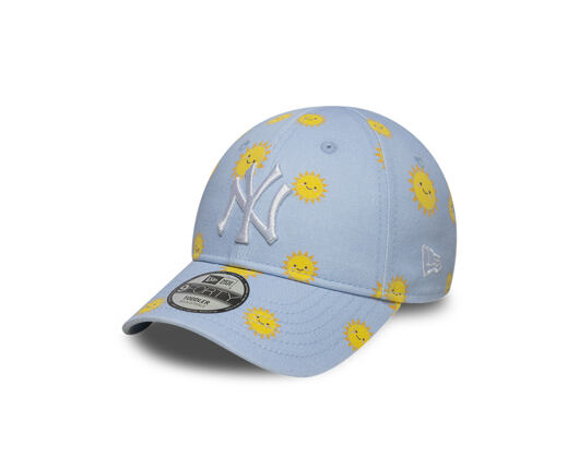 Dětská Kšiltovka New Era - MLB Summer Print 9FORTY - NY Yankees - Sky Blue / Yellow