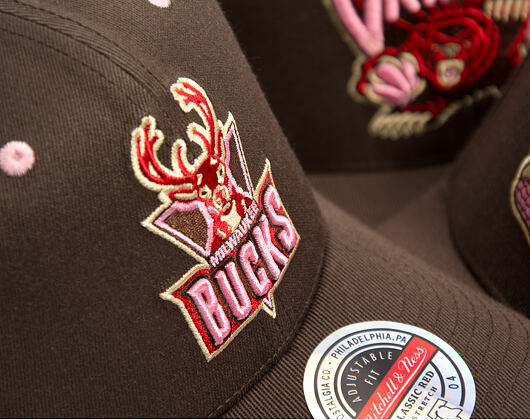 Kšiltovka Mitchell & Ness - NBA - Brown Sugar Bacon - Milwaukee Bucks - Brown