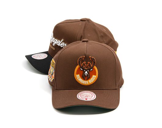 Kšiltovka Mitchell & Ness - NBA - Chestnut Peak - Milwaukee Bucks - Brown
