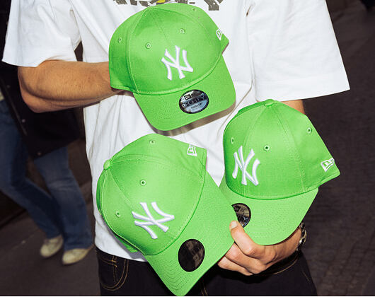 Dětská Kšiltovka New Era - MLB Essential 9FORTY - NY Yankees - Green/White - Child/Youth