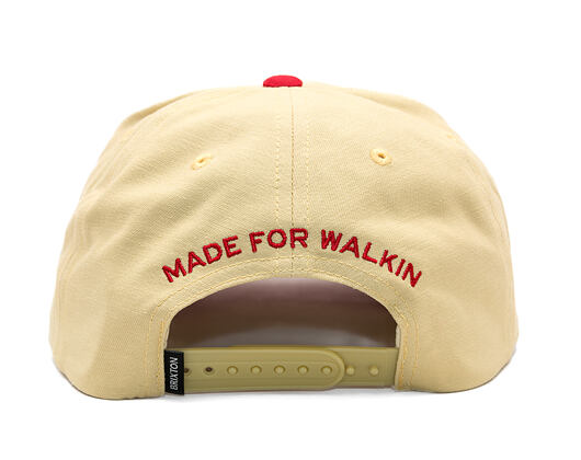 Kšiltovka Brixton - Two Boots C Np Mp Snapback - Celestial Yellow/Red