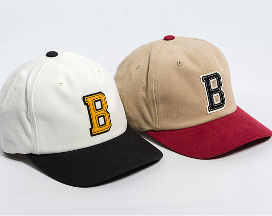 Kšiltovka Brixton - Big B Mp Cap - Off White/Black/Mustard