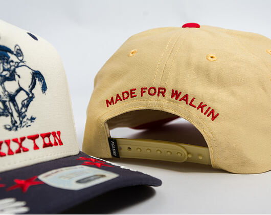 Kšiltovka Brixton - Two Boots C Np Mp Snapback - Celestial Yellow/Red