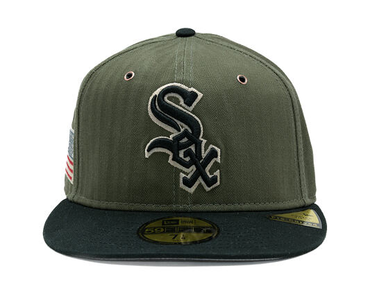 Kšiltovka New Era - MLB Three Looms "American Herringbone" 59FIFTY - Chicago White Sox - Team Color