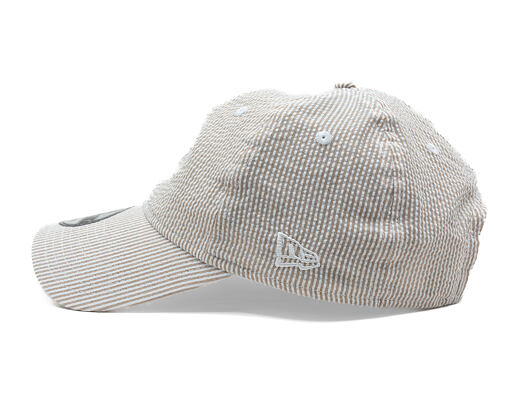 Kšiltovka New Era - MLB Seersucker 9TWENTY - Oakland Athletics - Stone / White