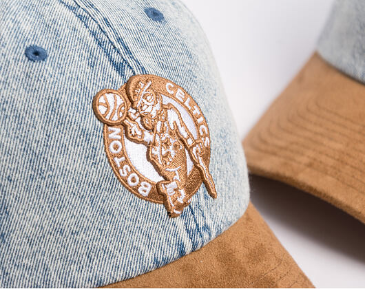Kšiltovka Mitchell & Ness - Den Suede Strapback - NBA - Boston Celtics - Blue