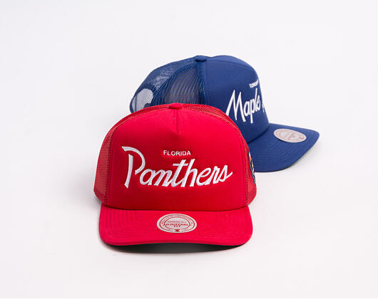 Kšiltovka Mitchell & Ness - Head Coach Trucker - NHL - Florida Panthers - Red