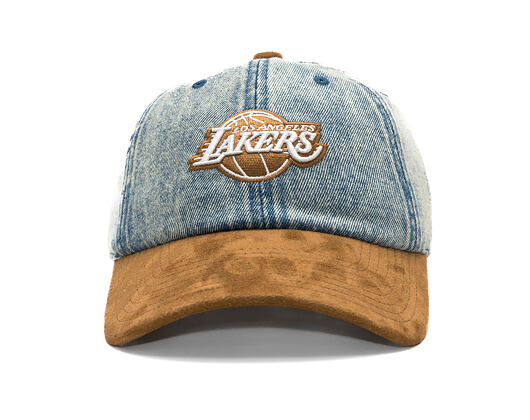 Kšiltovka Mitchell & Ness - Den Suede Strapback - NBA - Los Angeles Lakers - Blue