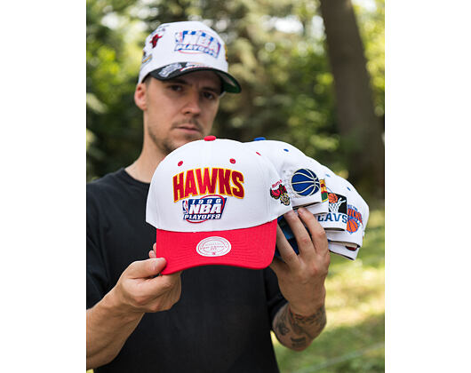 Kšiltovka Mitchell & Ness - Post Season Hwc - NBA - Atlanta Hawks - White