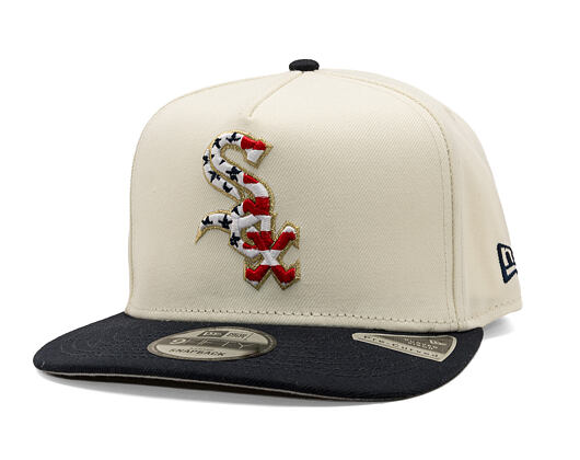 Kšiltovka New Era - MLB "American Flag" 9FIFTY - Chicago White Sox - Chrome White