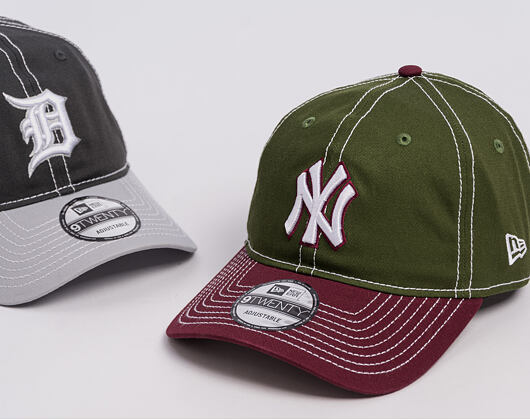 Kšiltovka New Era - MLB "Seasonal 2 Tone" 9TWENTY - NY Yankees - Green / Burgundy