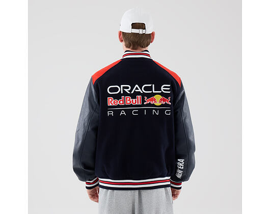 Bunda New Era - F1 Wordmark Varsity Jacket - RED BULL F1 - Navy Blue