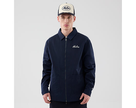 Bunda New Era - Branded Shacket - Navy - Zip Front