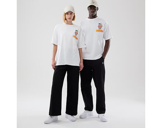 Triko New Era - Branded Food Character Oversized Tee - White