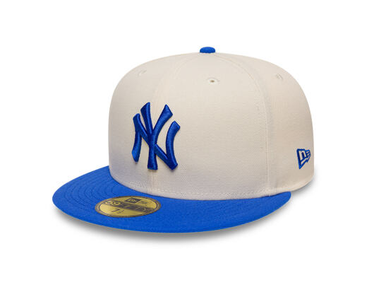 Kšiltovka New Era - MLB Essential 59FIFTY - NY Yankees - Cream / Blue