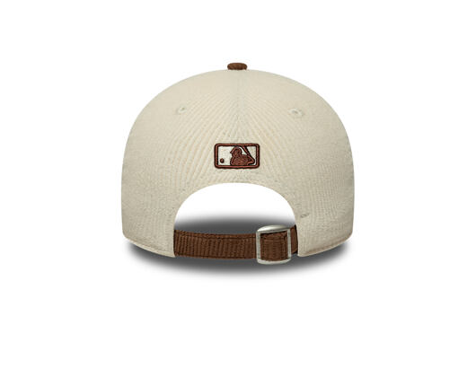 Kšiltovka New Era - MLB Cord 9FORTY M-CROWN - NY Yankees - Cream / Deep Auburn