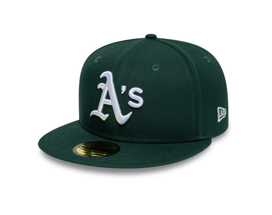 Kšiltovka New Era - MLB League Essential 59FIFTY - Oakland Athletics - Green / White