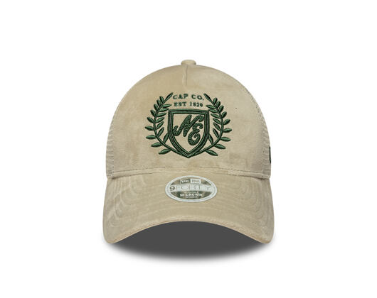 Dámská Kšiltovka New Era - Branded Velour 9FORTY M-CROWN A-Frame Trucker - Cream