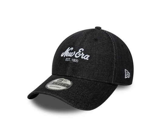 Kšiltovka New Era - Branded Denim 9FORTY - Black