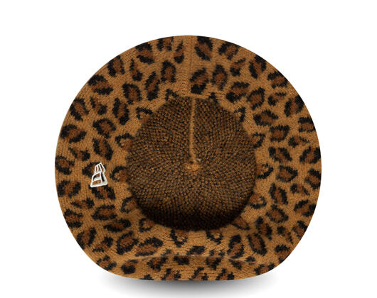 Dámský Baret New Era - MLB Leopard Beret - NY Yankees - Stone / Black