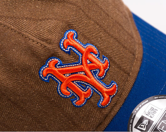 Kšiltovka New Era × Three Looms - Chestnut Pinstripe 9TWENTY A-Frame - New York Mets