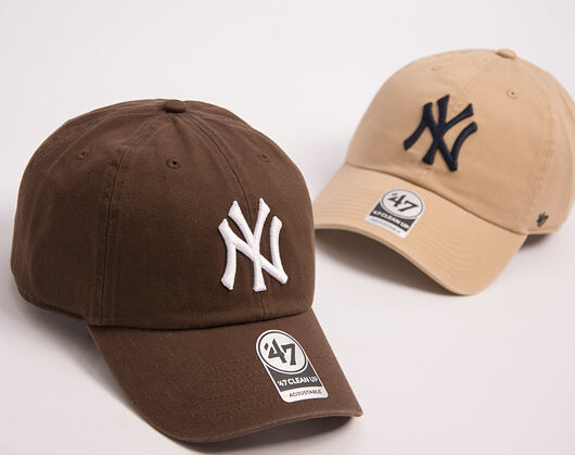 Kšiltovka '47 Brand MLB Clean Up - NY Yankees - Brown