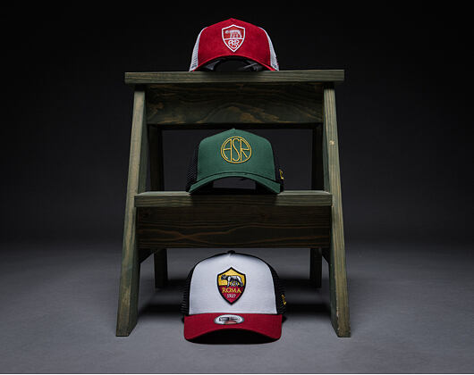 Kšiltovka New Era - Core 9FORTY A-Frame Trucker - AS Roma - White / Red