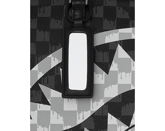 Taška Sprayground - Black And White Drip Check Shark Tote