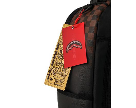 Batoh Sprayground - Brown Check Ghost Drip Backpack