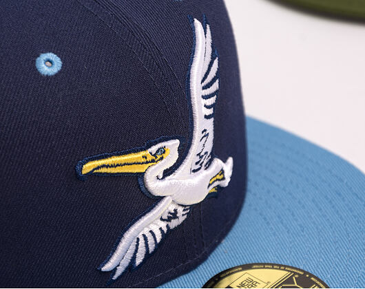 Kšiltovka New Era - MiLB Theme Nights 59FIFTY - Myrtle Beach Pelicans - Pelican - Navy / Sky Blue