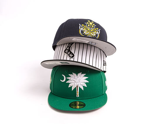 Kšiltovka New Era - MiLB Theme Nights 59FIFTY - Durham Bulls - Pinstripe Sock - White / Black