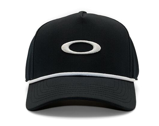 Kšiltovka Oakley - Oakley Ellipse Rope Hat - Black/White