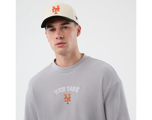 Triko New Era - MLB Waffle Box Tee - NY Mets - Grey