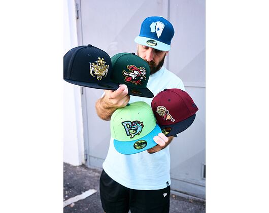 Kšiltovka New Era - MiLB Theme Nights 59FIFTY - Hickory Crawdads - Team Color