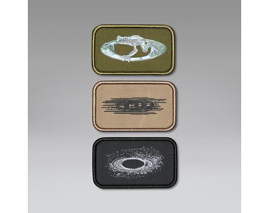 Nášivka Oakley - Oakley Mod Patch Pack - Bark/Frog/Ellipse Pack
