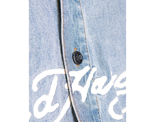 Košile Ed Hardy - Mens Eagle And Stars Relaxed Denim Shirt - Bleach