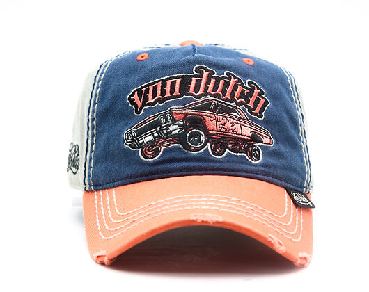 Kšiltovka Von Dutch - Baseball - Embroidery - Orange / Navy
