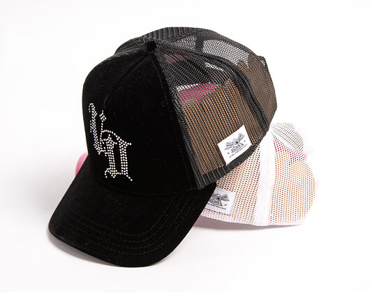 Dámská Kšiltovka Von Dutch - Baseball - Velvet Rhinestone Logo - Black