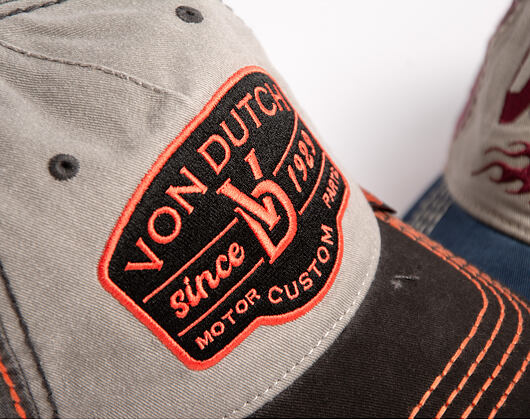 Kšiltovka Von Dutch - Baseball - Embroidery - White / Navy