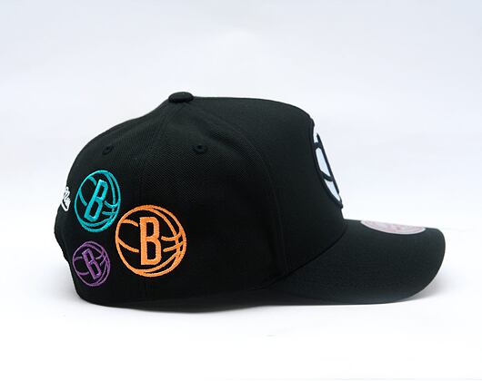 Kšiltovka Mitchell & Ness - NBA 404 Club Neon Pro Snapback - Brooklyn Nets - Black