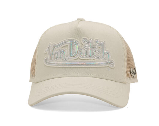 Dámská kšiltovka Von Dutch - Felt & TPU Patch Baseball - Beige